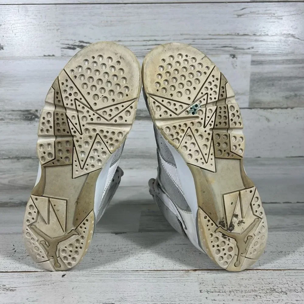 Nike Kid's Air Jordan Retro 7 VII Pure Money Platinum Basketball Shoes Size 6.5Y